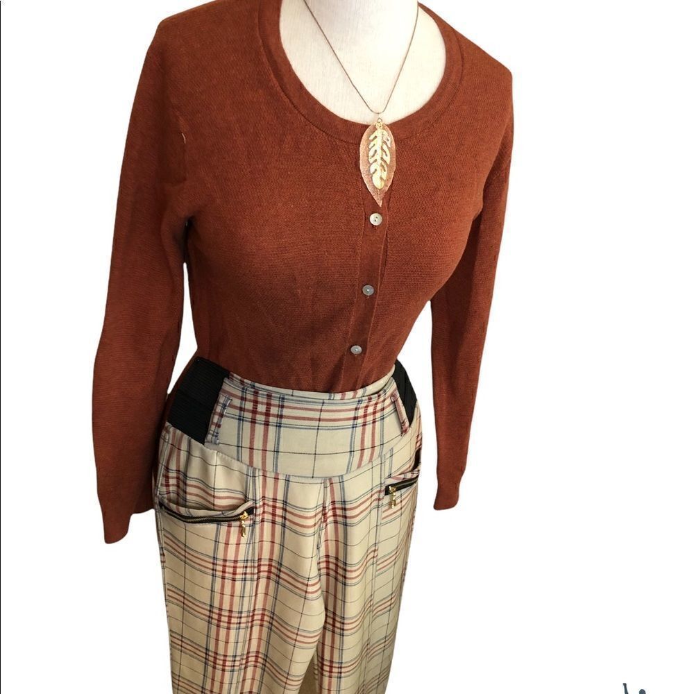 Plaid Ankle Pants